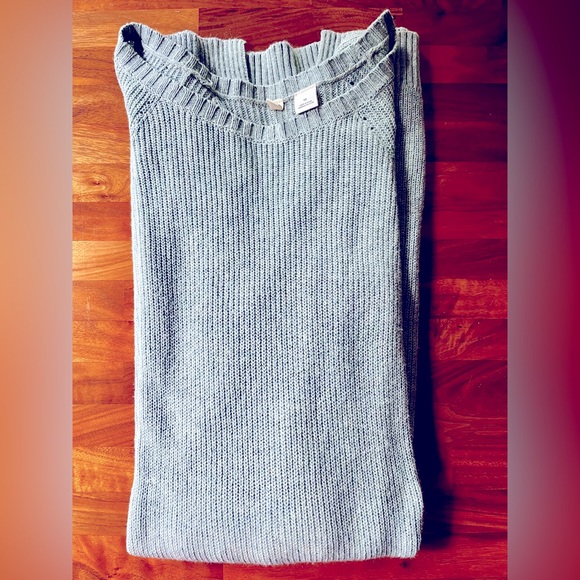 Anthropologie Moth Pasadena Mint Green Gray Tunic Sweater Size XS - Picture 8 of 10